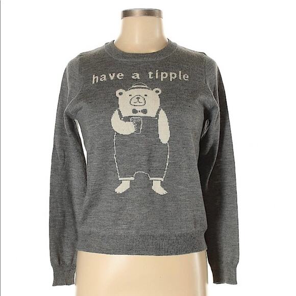 Mouth Valley have a tipple bear sweater, m - Picture 1 of 6
